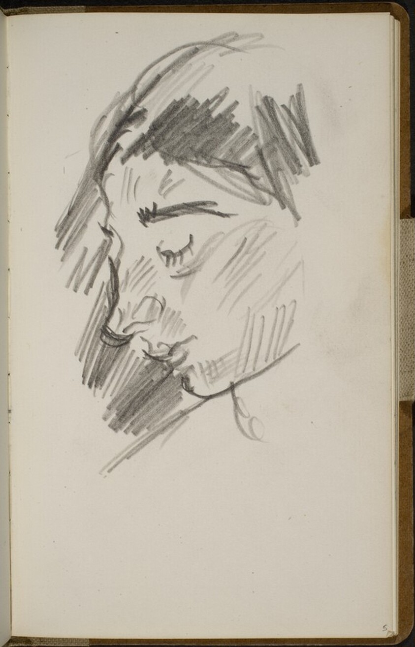 Weibliche Bildnisstudie (Female Portrait Study) [p. 5]