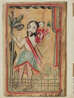 Retablo - San Christopher, Majel G. Claflin, 1935/1942