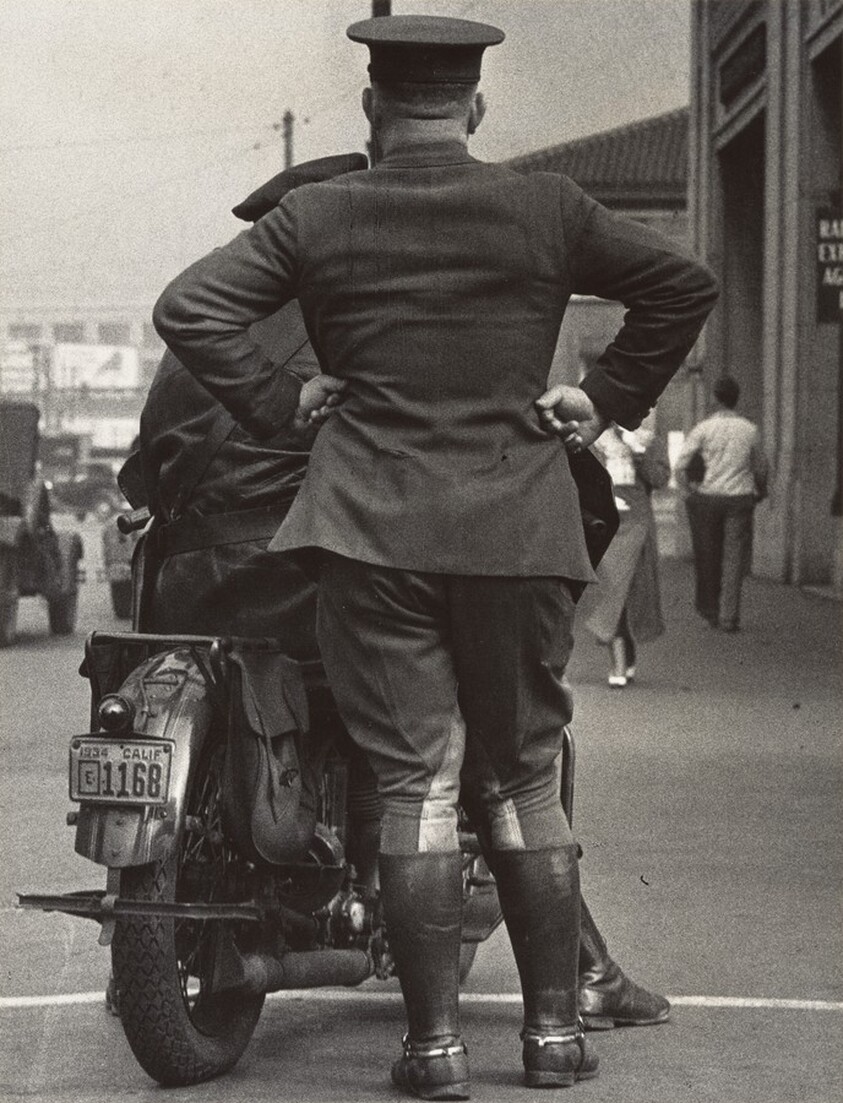 Policeman on street, San Francisco, California
