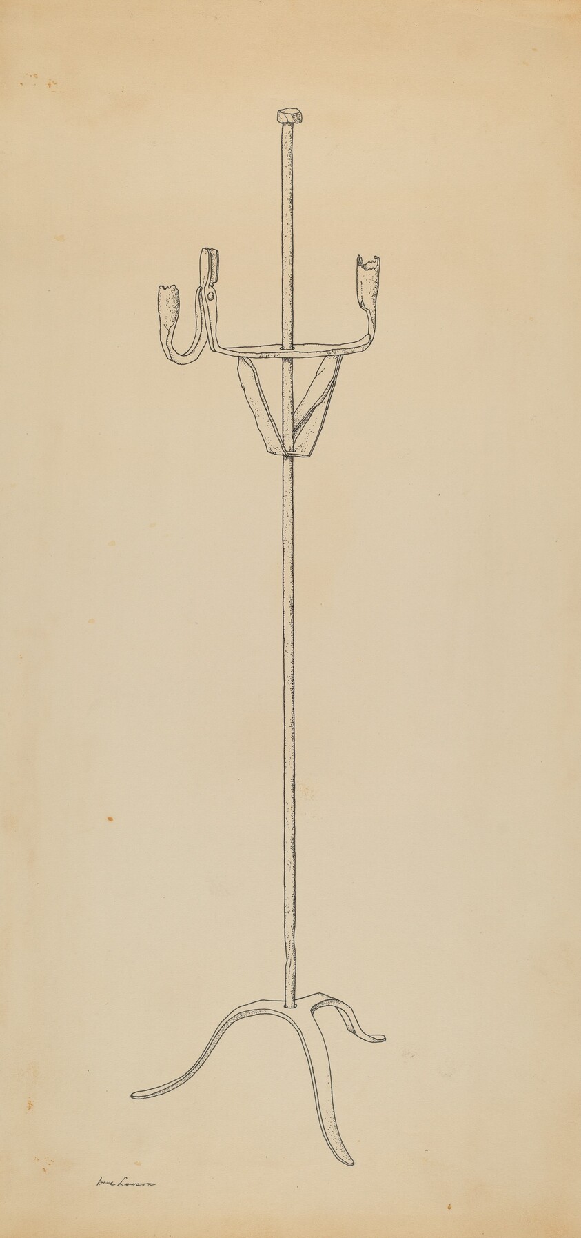 Rush and Candle Stand