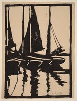 Sailboats in the Harbor, Christian Rohlfs, 1905-1910