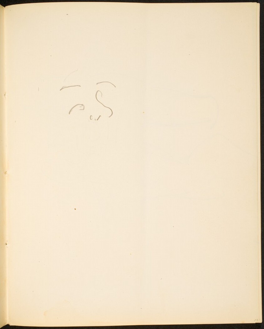 Benonnenes Gesicht (Sketch of Face) [p. 13]