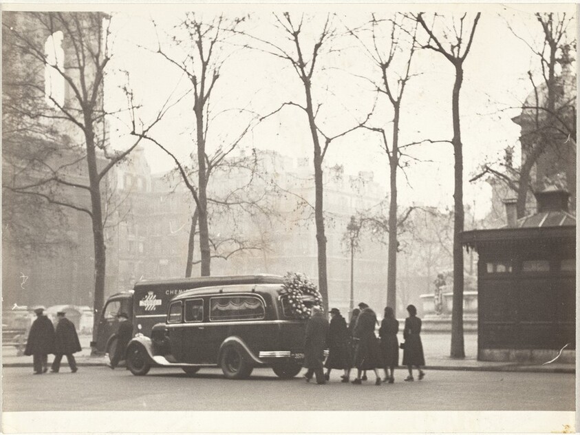 Funeral procession, Paris