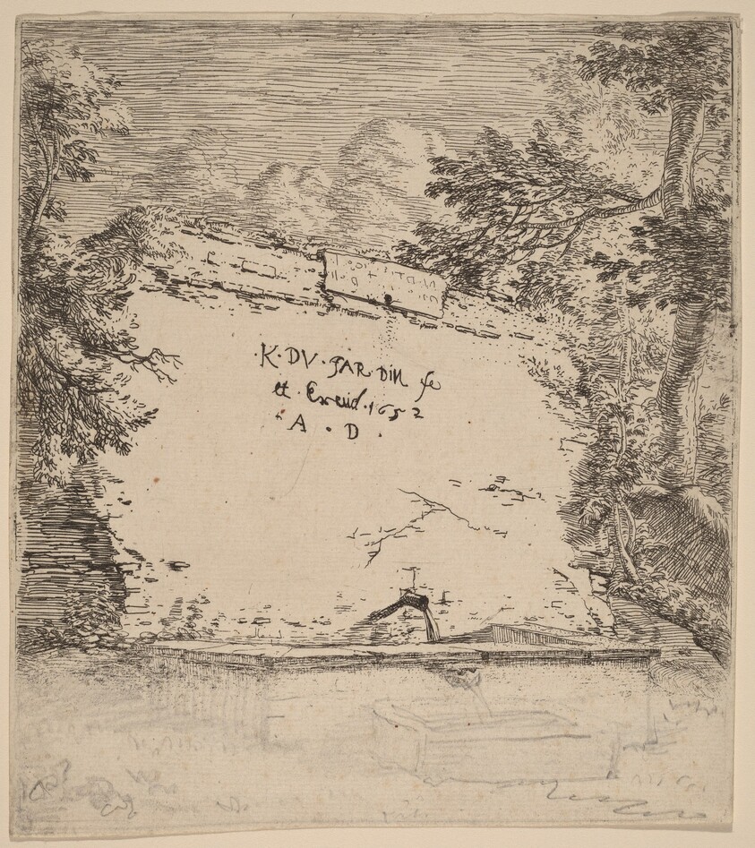 Title Page with Fountain