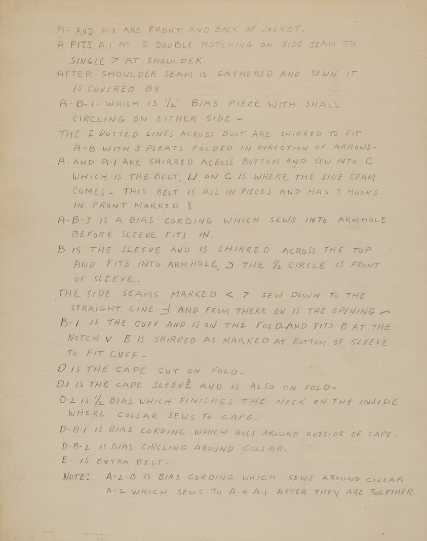 Description of a Girl's Dress