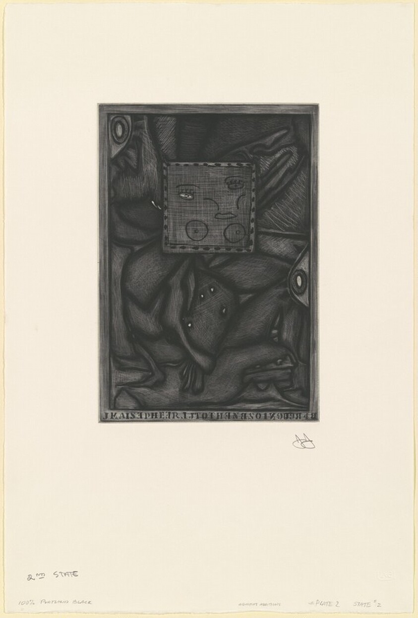 Untitled (Orange Mezzotint) [state proof of 2nd state]