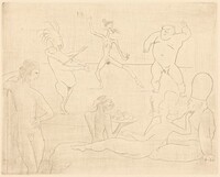 The Barbaric Dance (Before Salomé and Hérod) [La danse barbare (devant Salomé et Hérode)], Pablo Picasso, 1905, published 1913