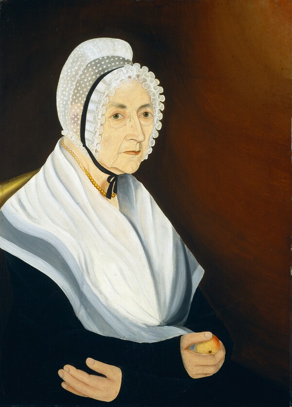 Probably Annis Cook Holding an Apple