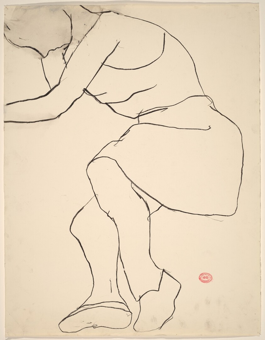 Untitled [model in sleeveless dress and shoes]