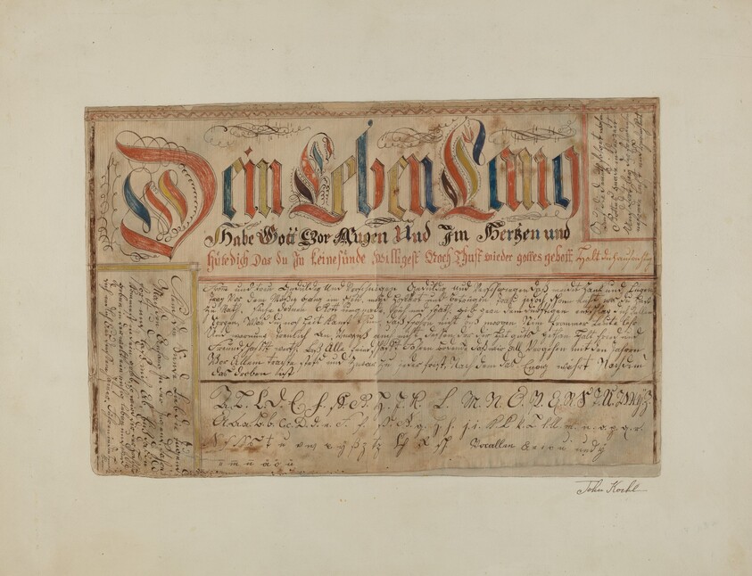 Fractur (Illuminated Writing)