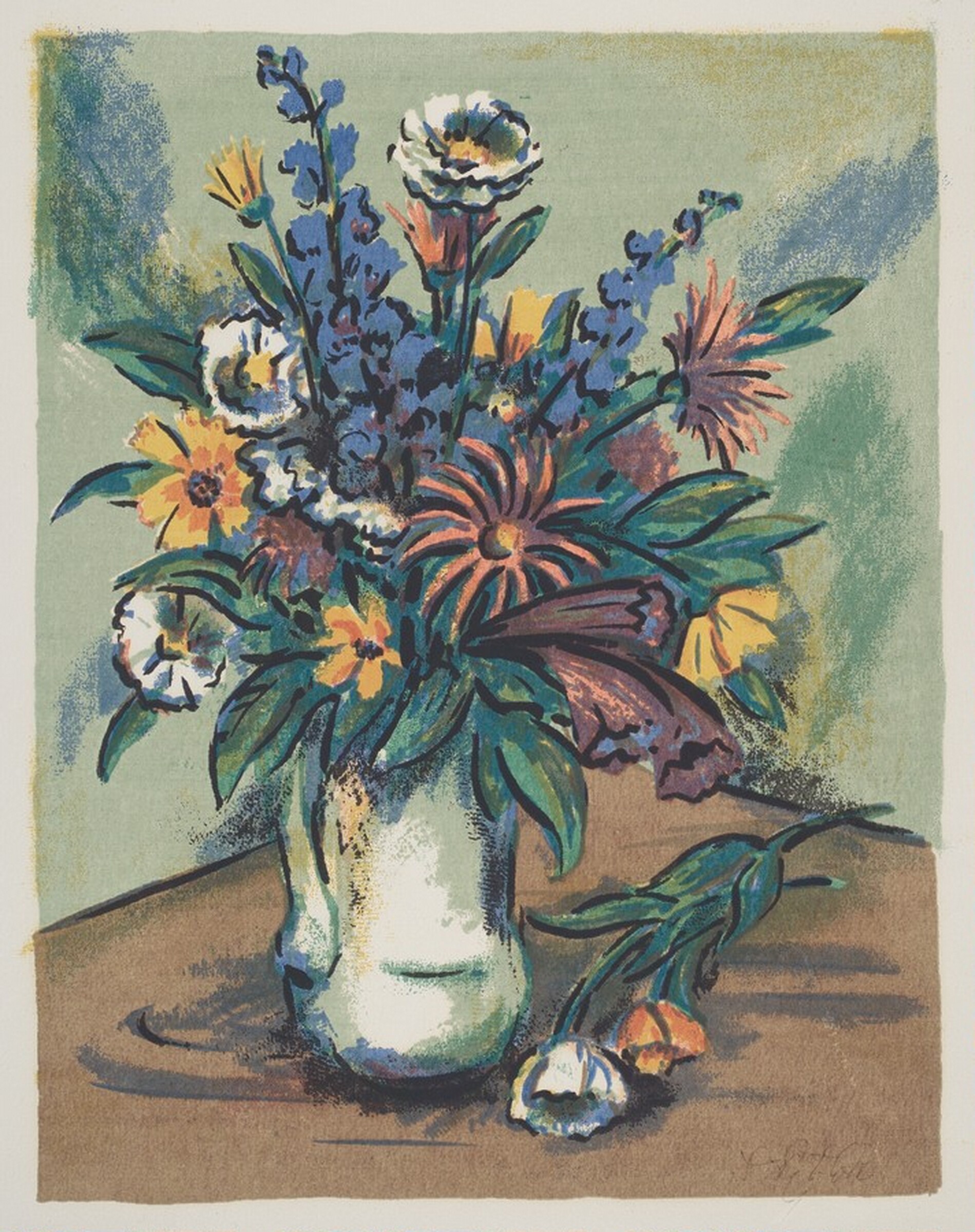 Untitled (Vase of Flowers), Leonard Pytlak, 1940-1941