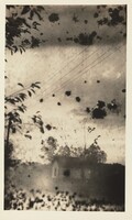 Untitled (House in windstorm), American 20th Century, 1930s