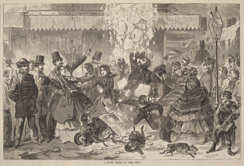 A Snow Slide in the City