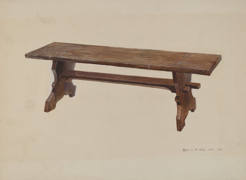 Moravian Church Bench