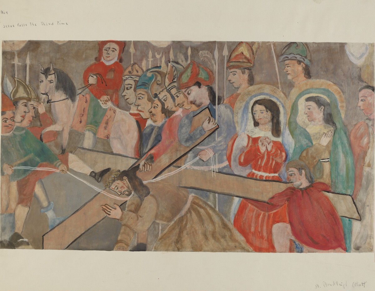 Station of the Cross No. 9: Jesus Falls the Third Time