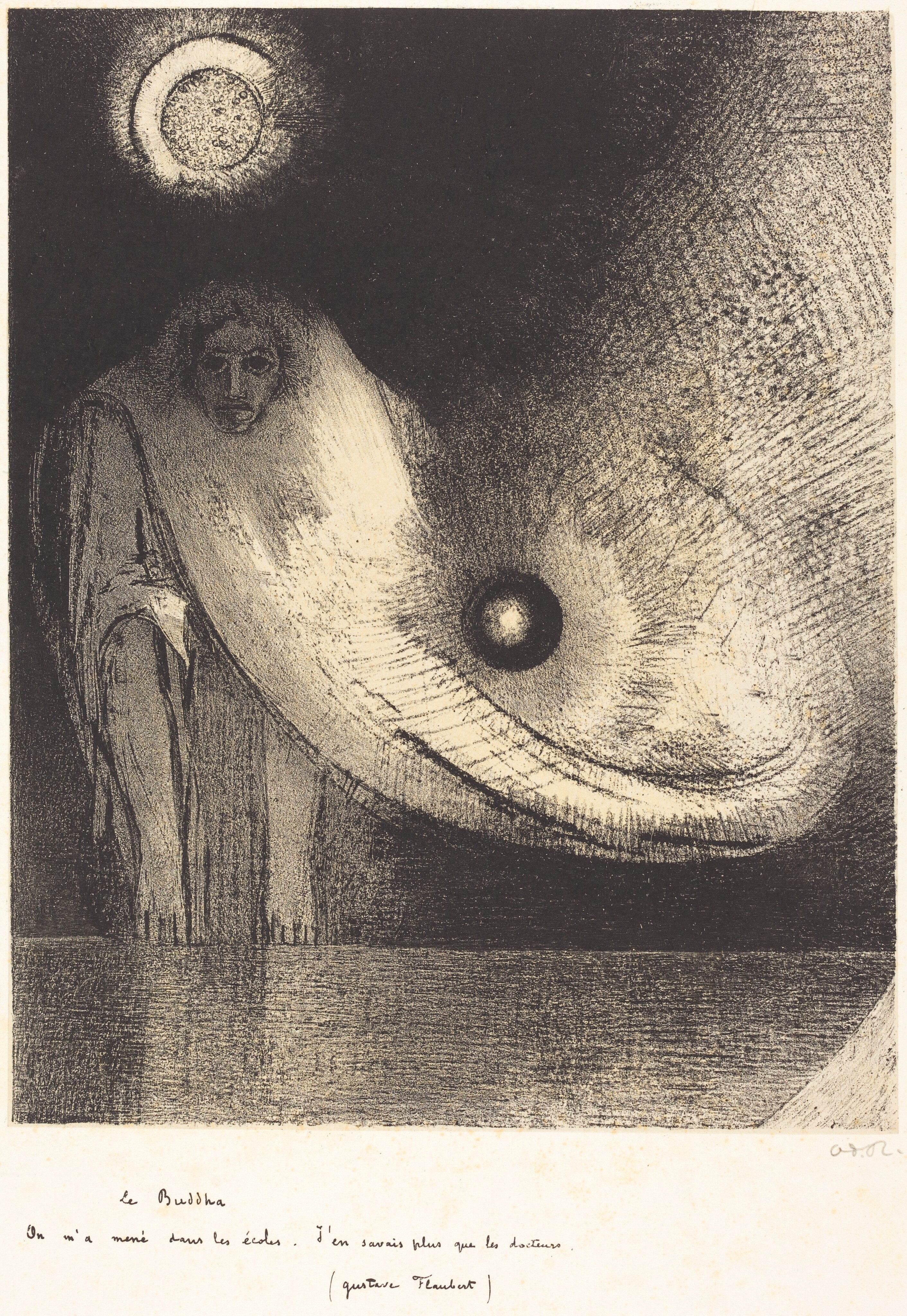 オディロン・ルドン、「VOLUPTE, FANTOME ELASTIQUE」 Volupte, Fantome Elastique! (Pleasure, elastic phantom!) by Odilon