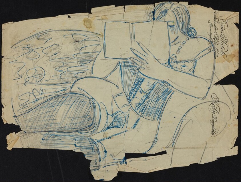 Reclining Nude Reading