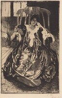 The Silk Gown (La robe de soie), Albert Besnard, 1887