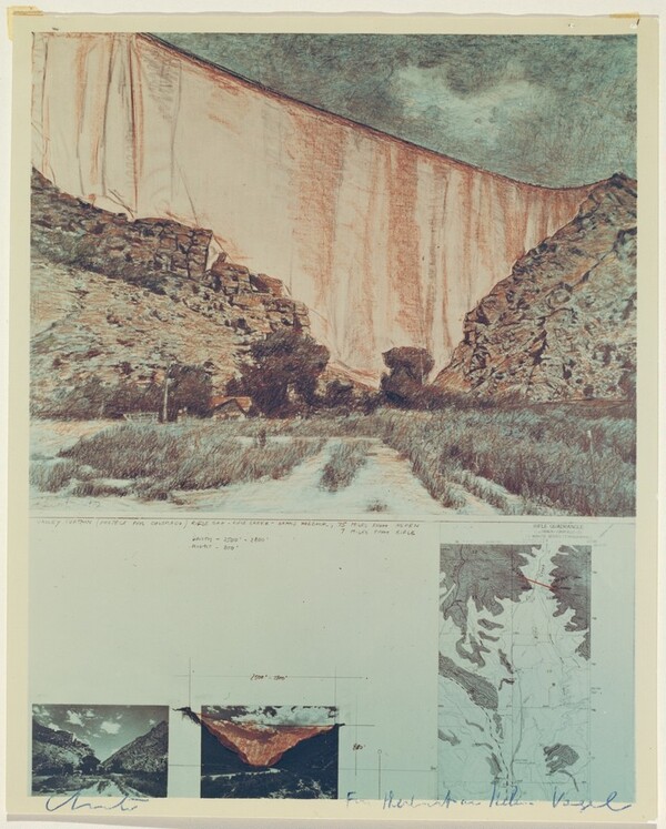 Valley Curtain, Grand Hogback, Rifle, Colorado, 1970–1972
