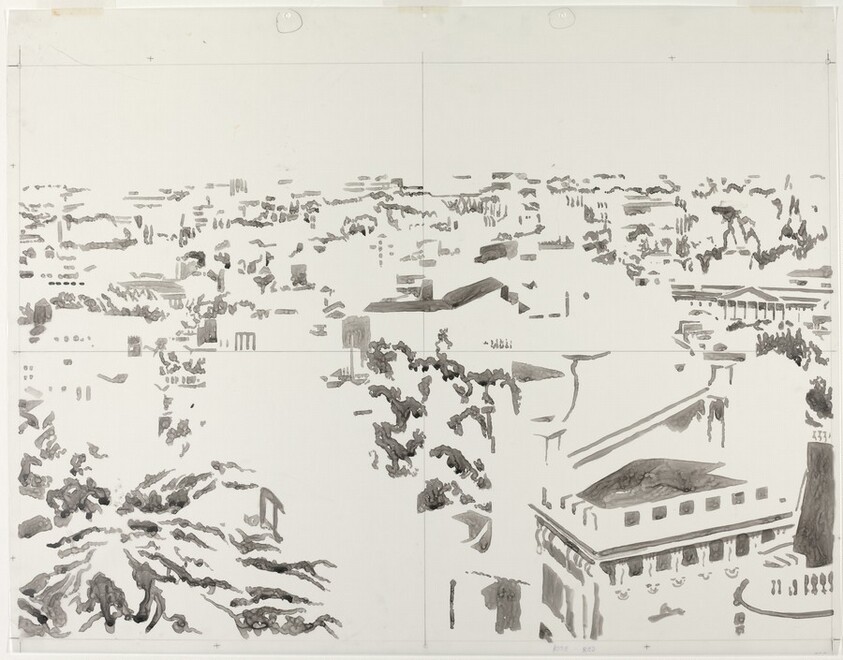 Drawing for "View of Rome"