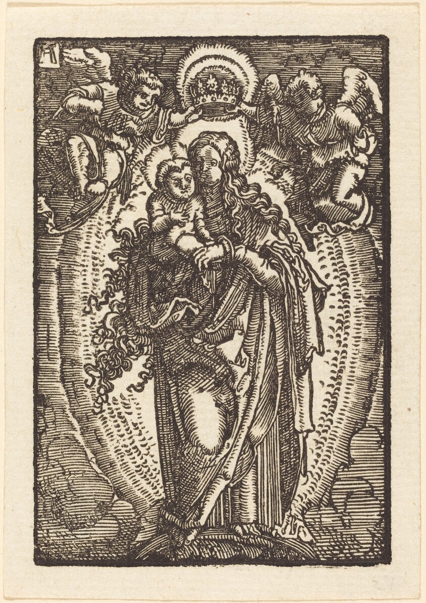 The Virgin and Child on a Crescent