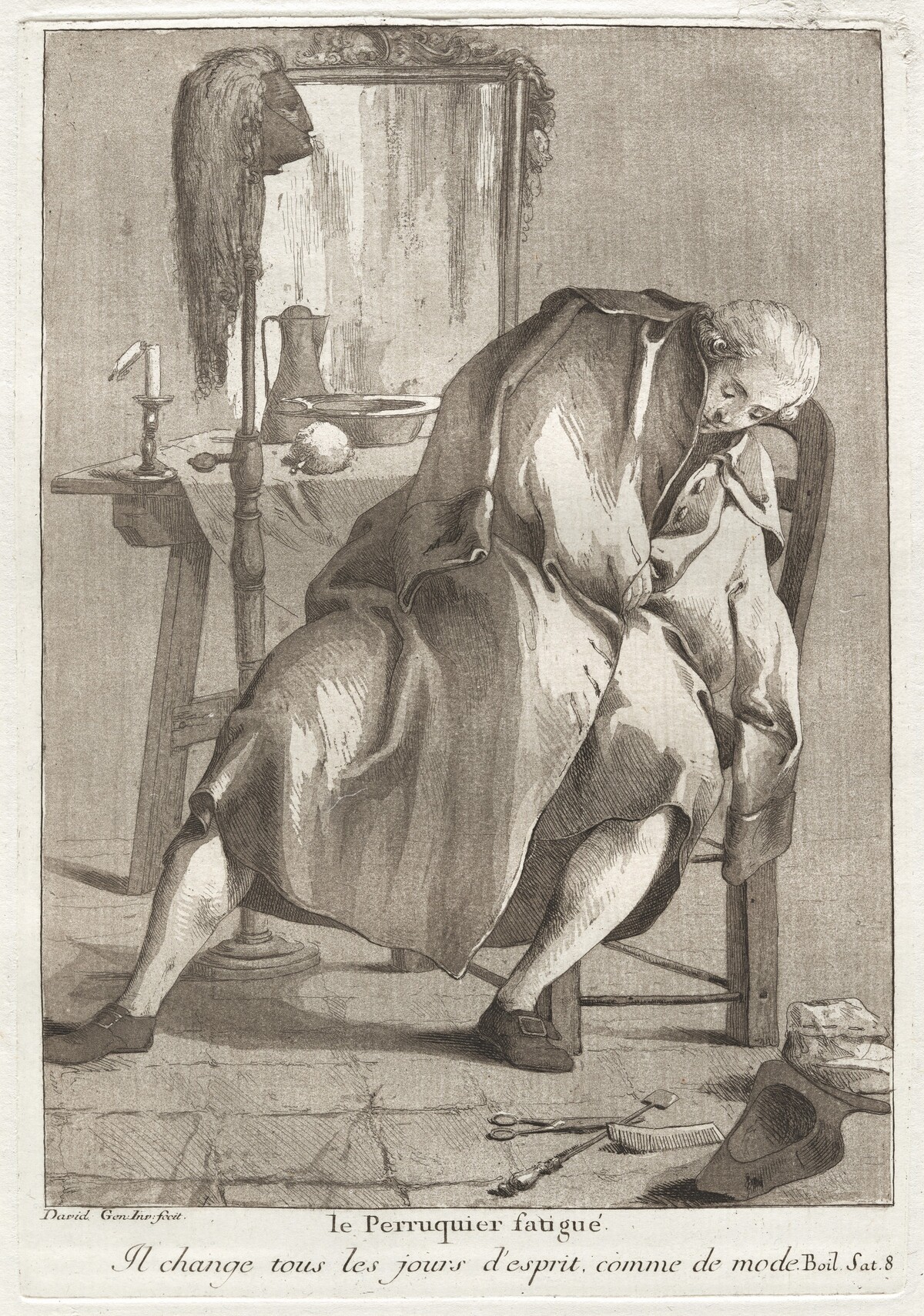Le Perruquier fatigué (The Tired Wigmaker)