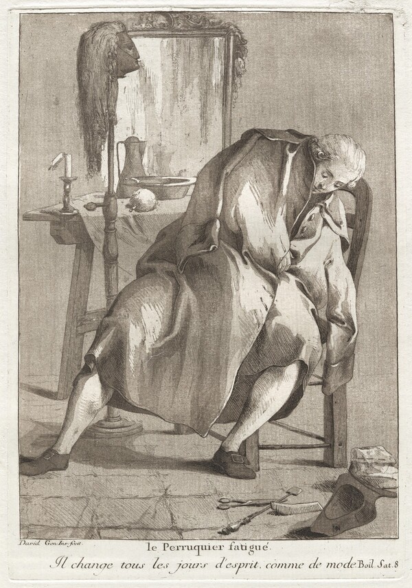 Le Perruquier fatigué (The Tired Wigmaker)