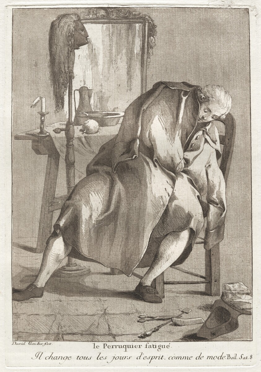 Le Perruquier fatigué (The Tired Wigmaker)