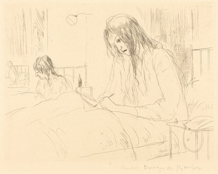 Berthe at the Hospital, The Letter (Berthe a l'hopital: la lettre)