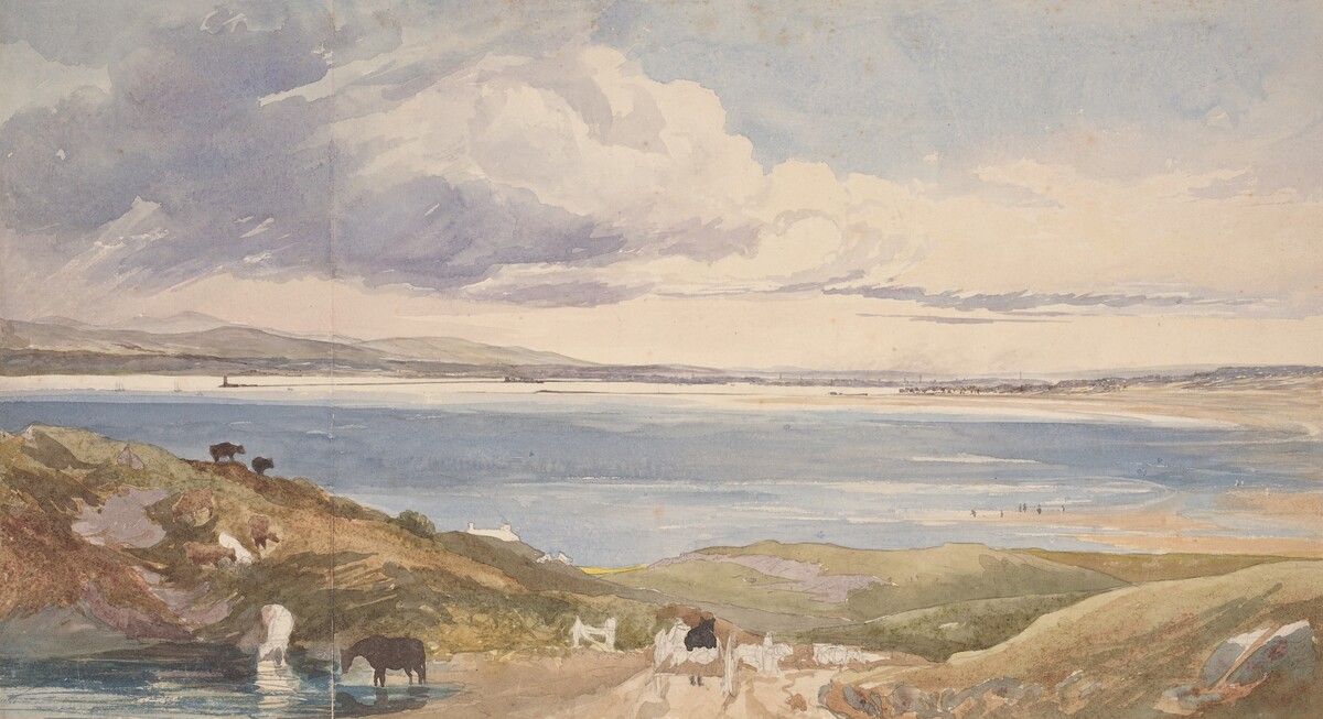 Landscape by the Shore with Road in Foreground