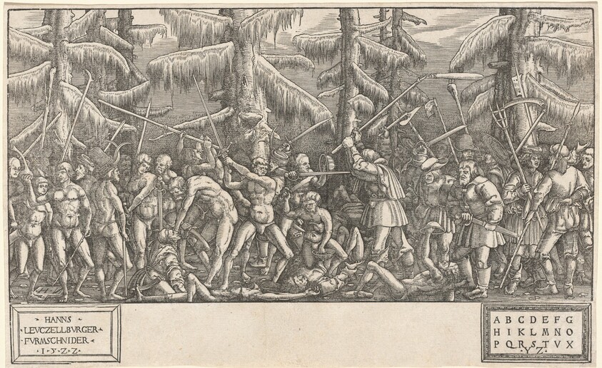 Battle of Naked Men and Peasants