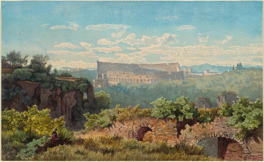 The Colosseum Seen from the Palatine Hill