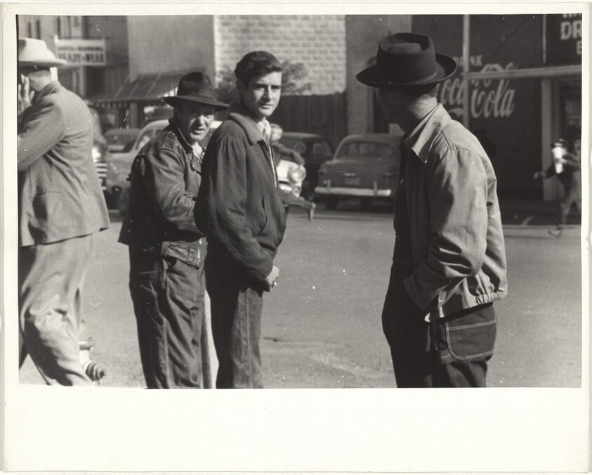 Men on street--Scottsboro, Alabama