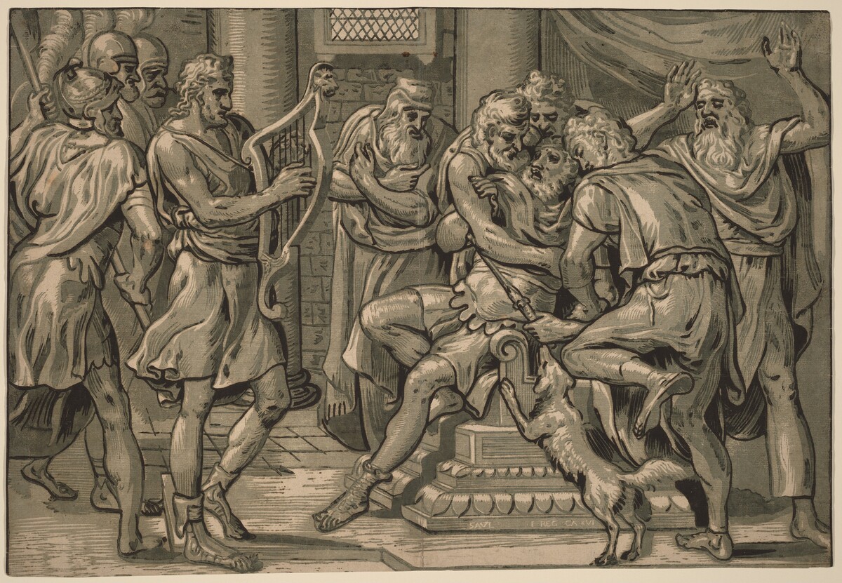 David Playing the Harp before Saul