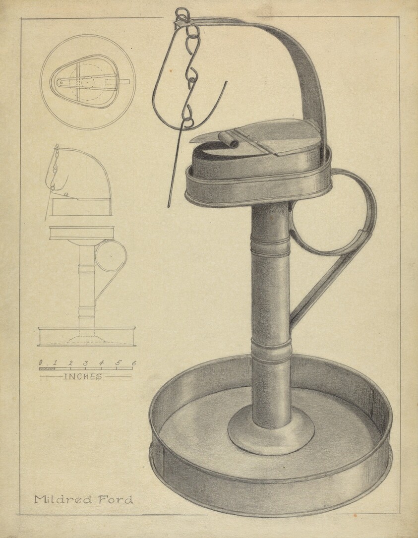 Betty Lamp and Stamp