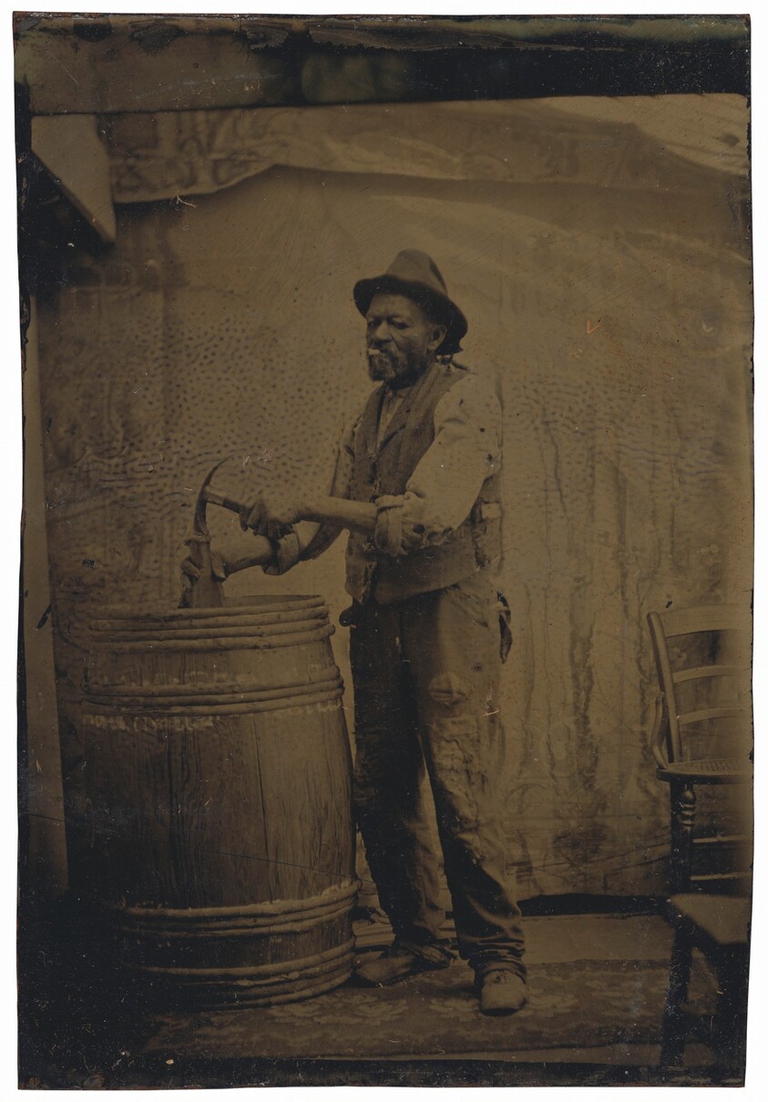 Portrait of a Man with a Barrel