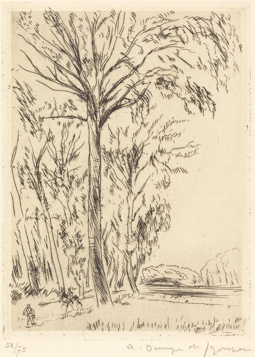 Poplars, Versailles (Versailles, les grands peupliers)