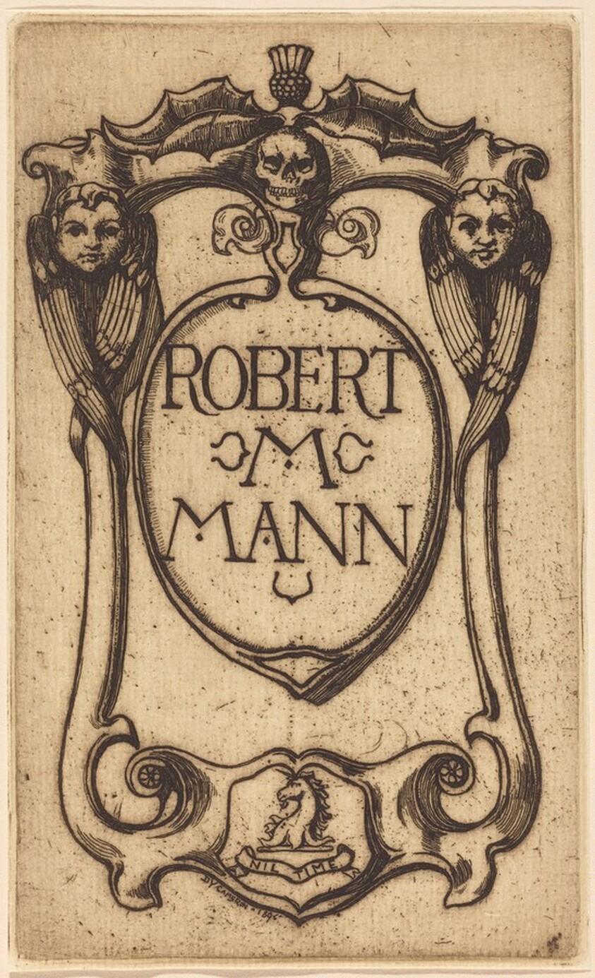 Bookplate of Robert M. Mann