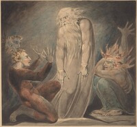The Ghost of Samuel Appearing to Saul, William Blake, c. 1800