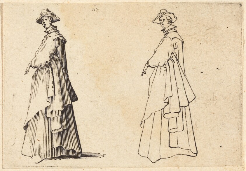 Lady in a Large Coat