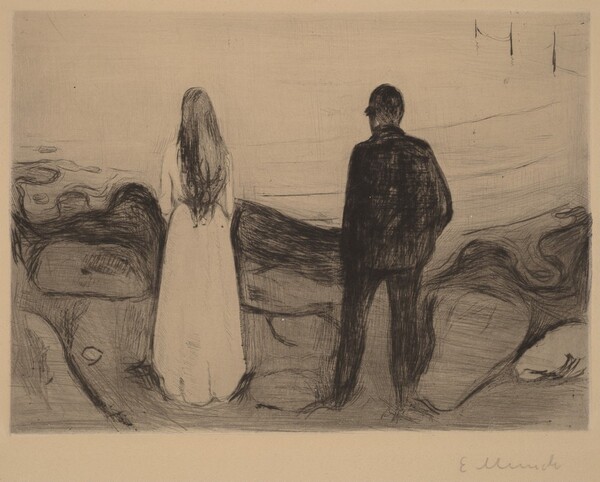 Lovers at the Seaside (Liebespaar am Strande)