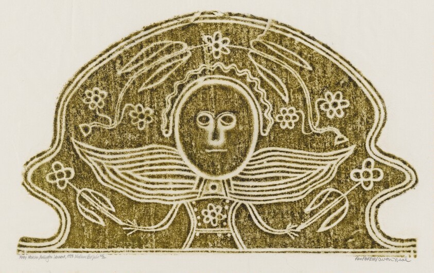 Mary Mervin from A Portfolio of Rubbings from Early American Stone Sculpture