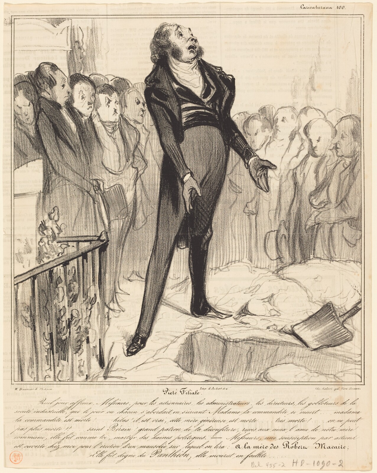 Piétié Filiale, Honoré Daumier, 1838