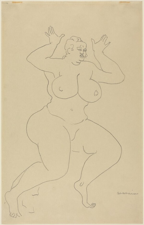 Nude with Her Hands Raised