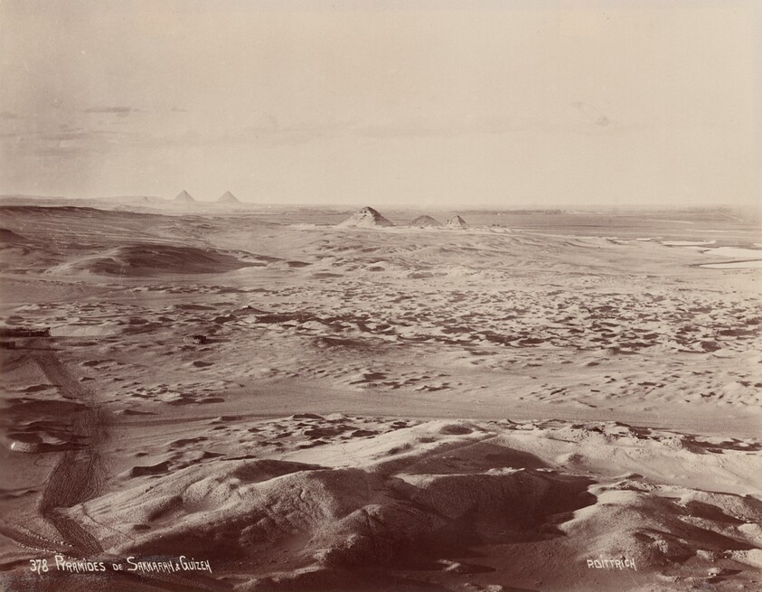 Pyramids of Sakkarah & Gizeh, from above