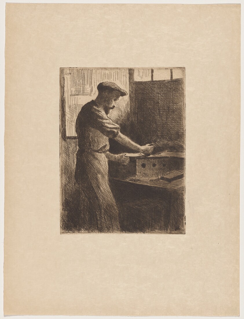 Auguste Delâtre au travail (Auguste Delâtre at Work)