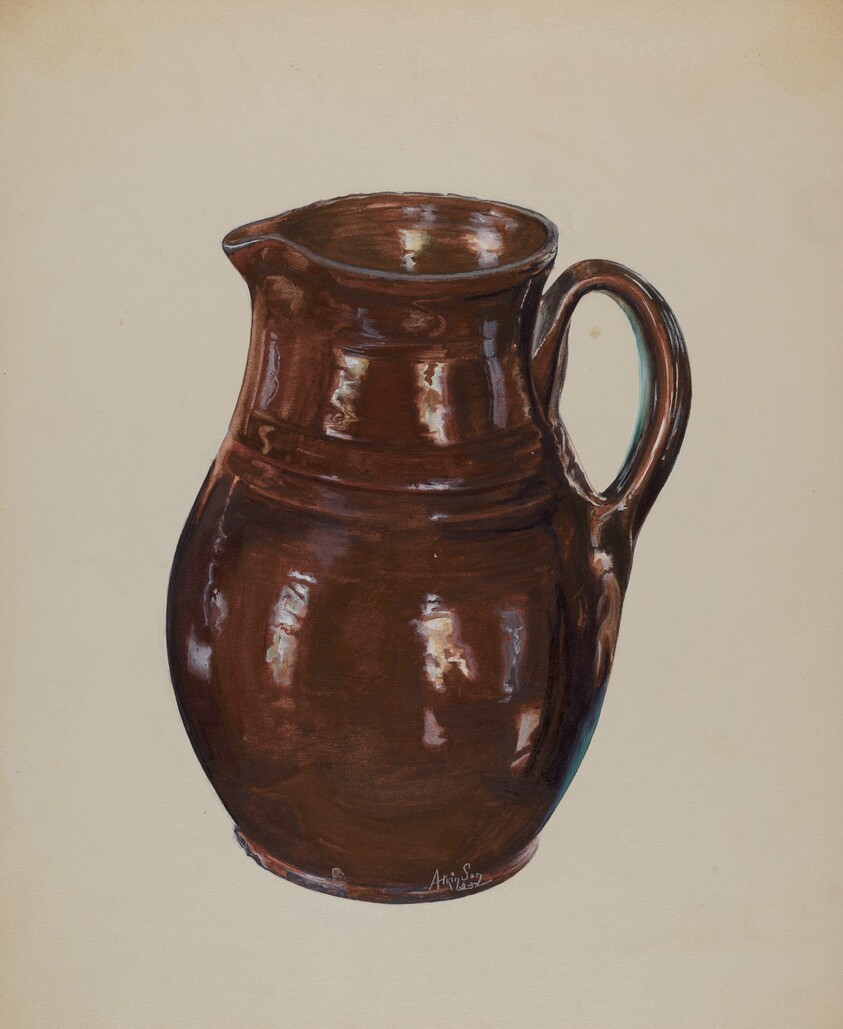 Economy Redware Pitcher