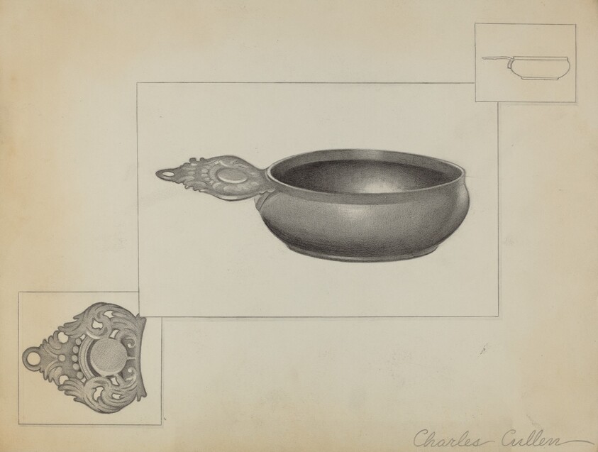 Pewter Porringer