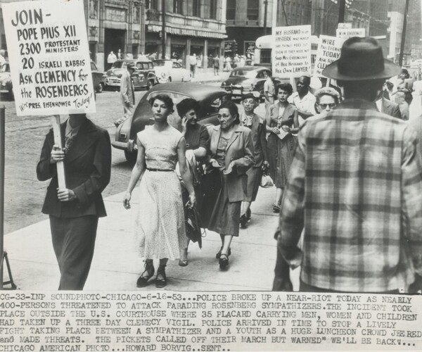 Title from caption on object: “Police Broke up a Near-Riot Today...”