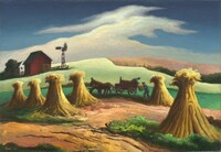 Corn and Winter Wheat, Thomas Hart Benton, 1948